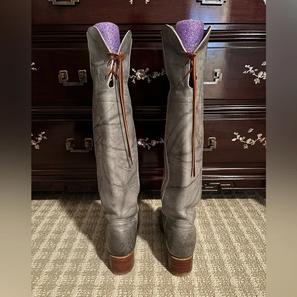Frye Campus OTK boot- rare grey. Size 9 women - Picture 4 of 9